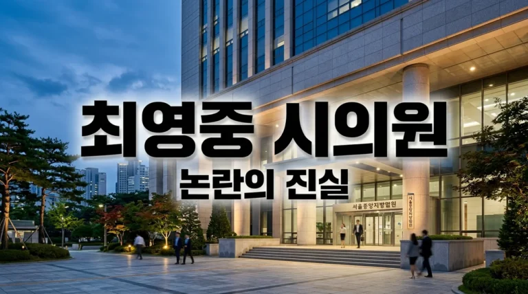 최영중 청주시의원: 프로필부터 아동 성매매 혐의, 제명까지 총정리